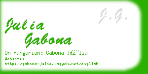 julia gabona business card